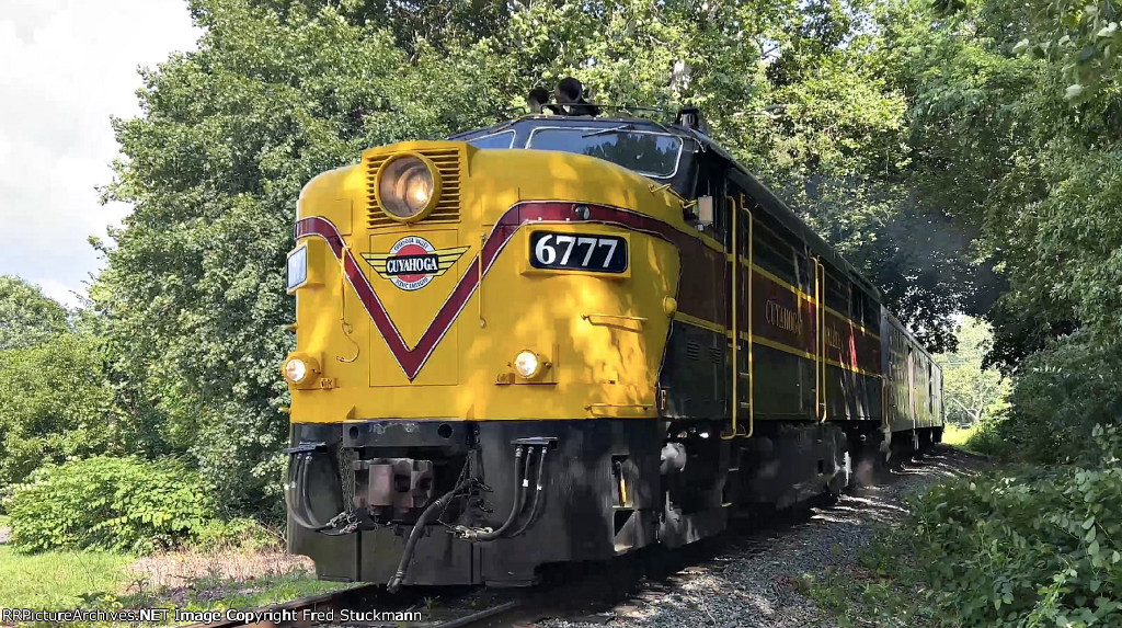 CVSR 6777 departing Akron at North St.